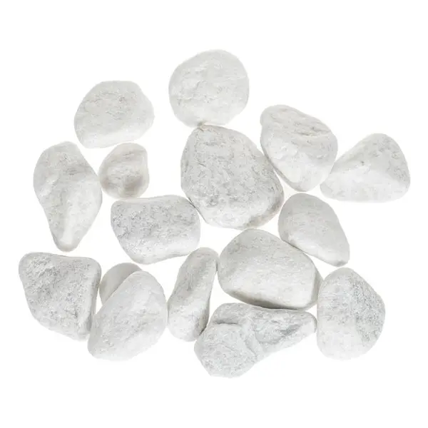 Pietricele decorative pentru sol sau ghiveci,alb,3-5 cm,1 kg