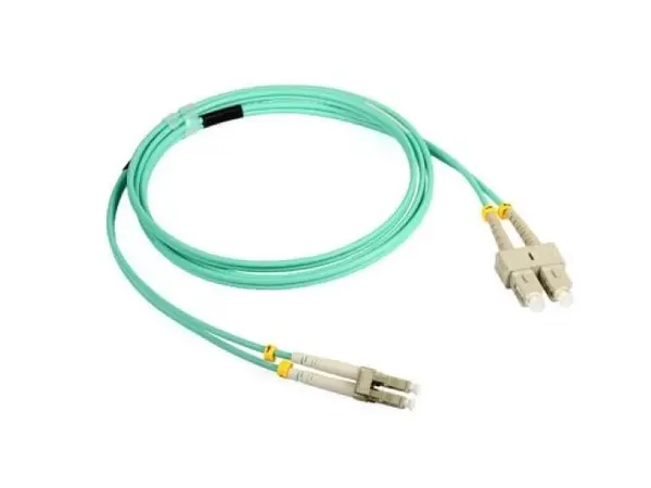 Pigtail multimode 5m, conector SC/ LC, fibra OM3, turcoaz, Fibertechnic TS-MM-SCLC5M-OM3
