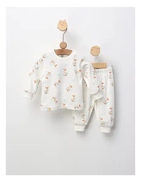 Pijama Baby Duck, model alb