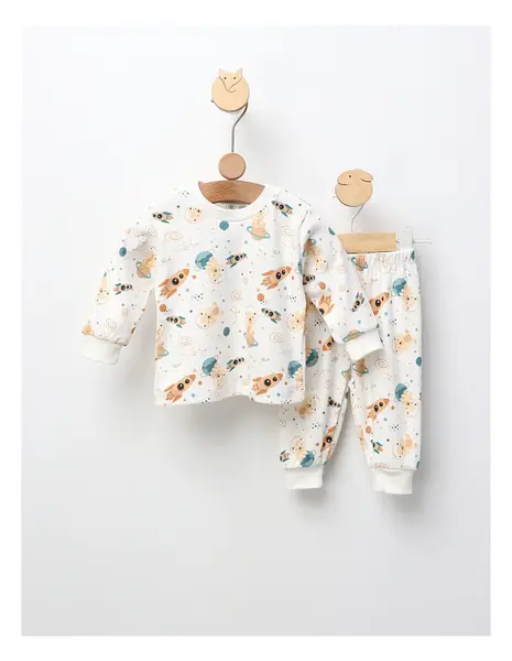 Pijama Baby, Space Rocket, model alb