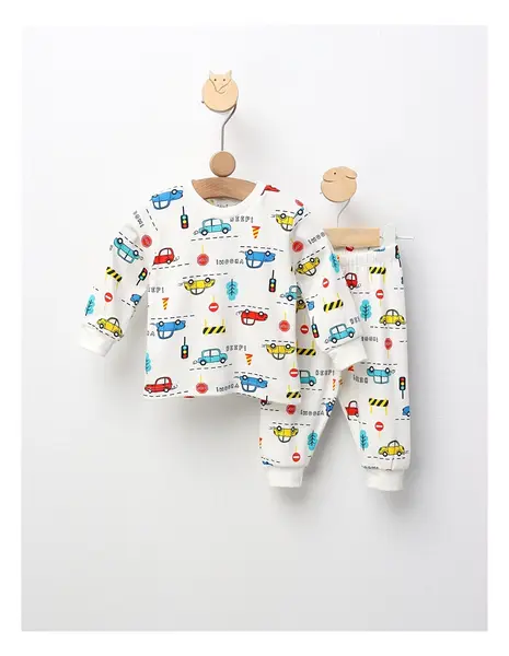 Pijama Baby, Traffic Jam, model alb