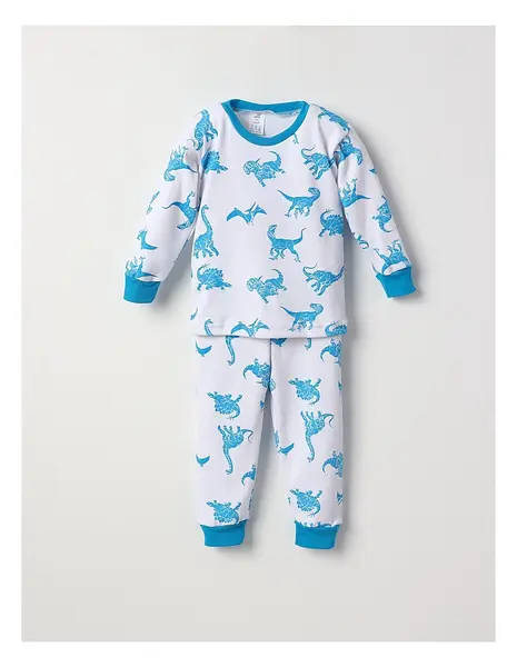 Pijama bbc ML Romania Dino turcoaz