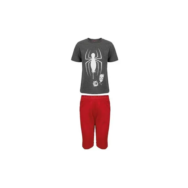 Pijama copii, cu maneca scurta, 100% bumbac, multicolor, Spiderman, Marvel, spi220 Engros
