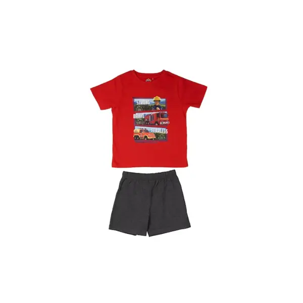 Pijama copii, cu maneca scurta, multicolor, Strong, Fireman Sam Engros