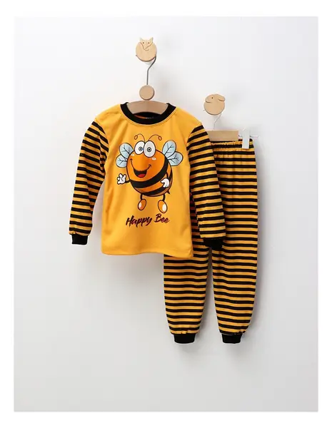 Pijama Happy Bee, galben