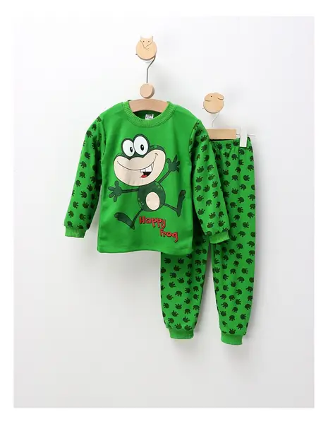 Pijama Happy Cool Frog, verde