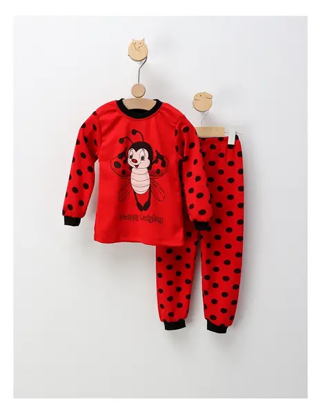 Pijama Happy Cool LadyBug, rosu