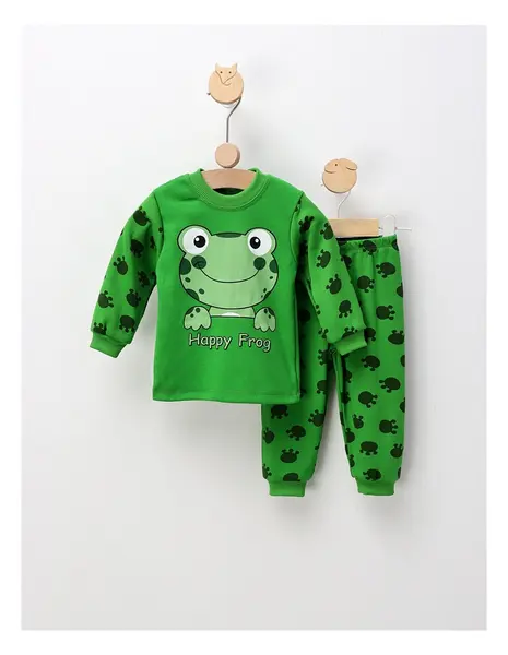 Pijama Happy Frog, verde