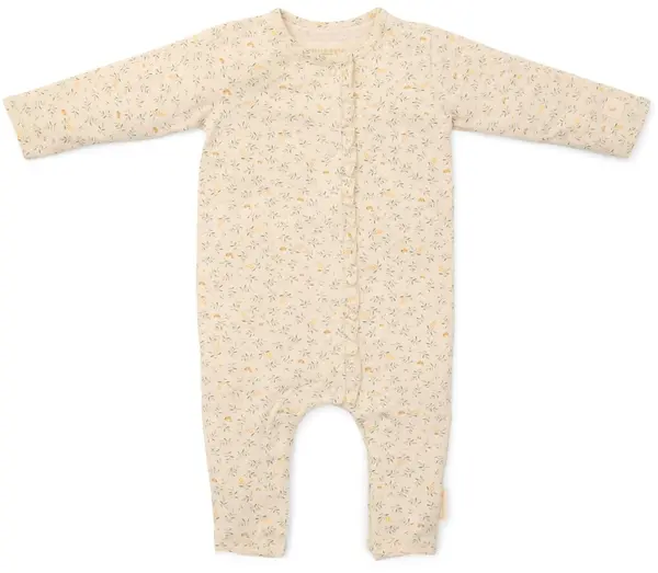 Pijama întreagă pentru bebeluși Little Dutch Fairy Leaves - 62-68 cm, 2-6 luni, Sand