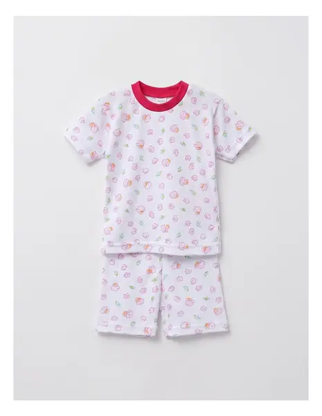 Pijama MS imprimata Norisori si Umbrelute roz