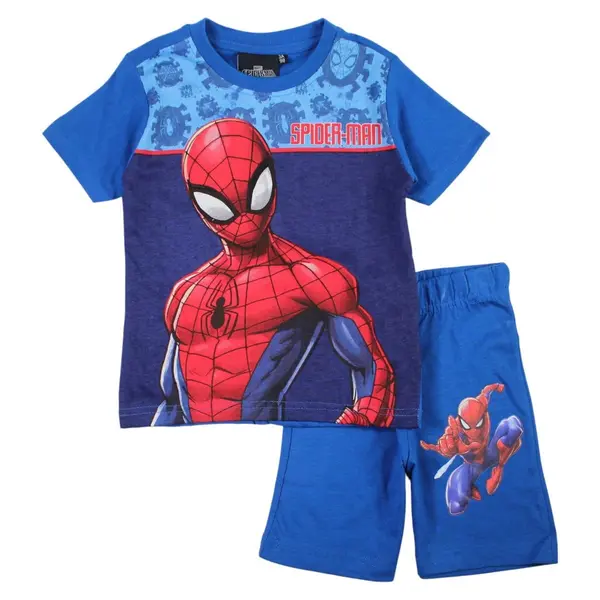 Pijamale copii cu maneca scurta, 100% bumbac, multicolor, Happy Days, Spiderman Engros