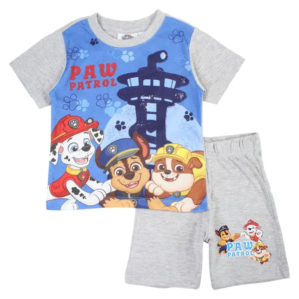 Pijamale copii cu maneca scurta, 100% bumbac, multicolor, Happy Days, Paw Patrol Engros