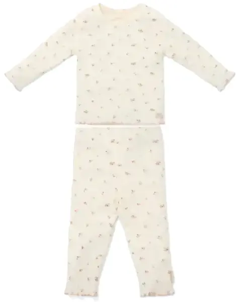 Pijamale din două piese pentru copii Little Dutch Fairy Blossom - 86-92 cm, 1-2 ani, White