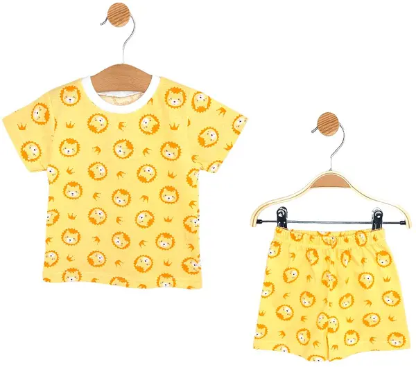 Pijamale pentru bebeluși cu mâneci scurte Rainy - Leuşori, 74 cm, 6-9 luni