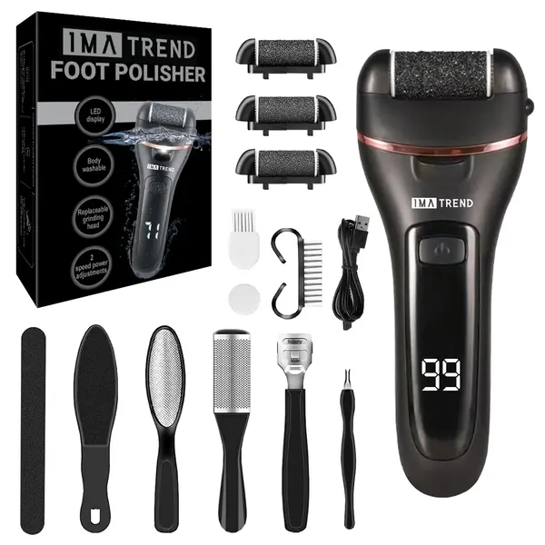 Pila Electrica IMA Trend – Talpi si Calcaie, LED, 3 Role, USB, Acumulator 1200mAh