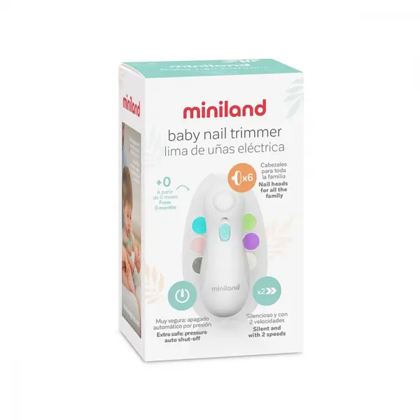Pila electrica pentru unghii Miniland cu 6 capete