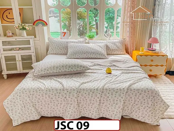 Pilota de Vara Premium cu Tehnologie Cooling Touch 200x230cm + 2 Fete de Perna 50x70 cm, Antialergica si Ultra-Usoara - JSC 09