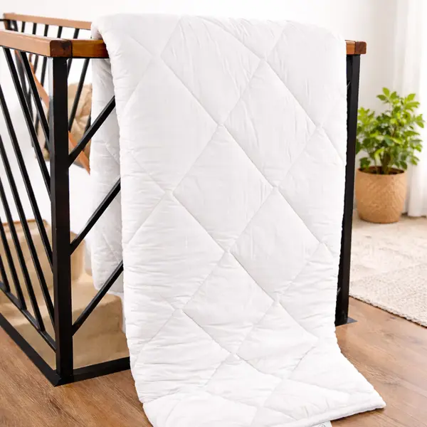 Pilota Lana Merino 100% LanaWool 140x210 cm Groasa 800 g mp Exterior Bumbac OekoTex Clasa 1, Iarna, Alb Alb, 140x210 cm, 5 (1-6)