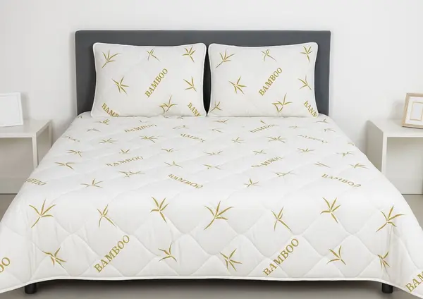 Pilota matlasata Somnart Bambus Confort din microfibra, primavara toamna 140 x 200 cm, 350 g