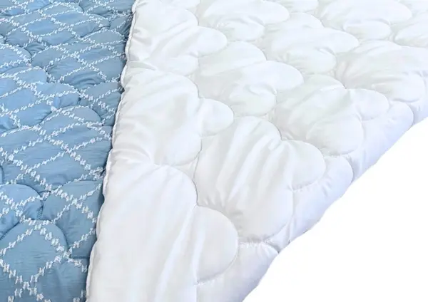 Pilota Somnart Duo Confort Azure matlasata, pentru primavara toamna, 180 x 200, 300 grmp