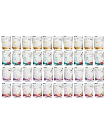 PIPER Animals Cat plicuri pentru pisici 40x100 g hrana umeda mixta