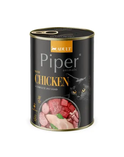 PIPER Animals Chicken 6x400 g cu pui hrană pisici