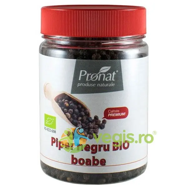 Piper Negru Boabe Ecologic/Bio 140g