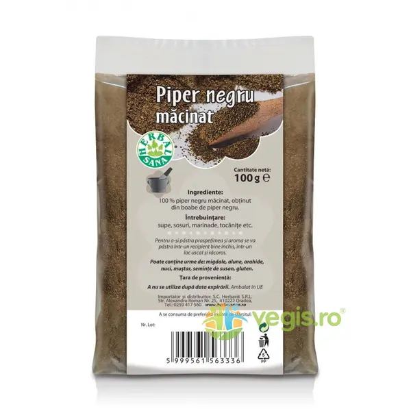 Piper Negru Macinat 100g