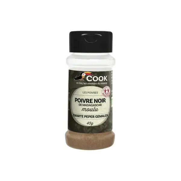 Piper negru macinat bio 45g Cook