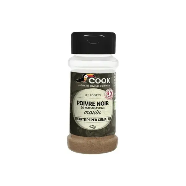Piper negru macinat bio 45g Cook