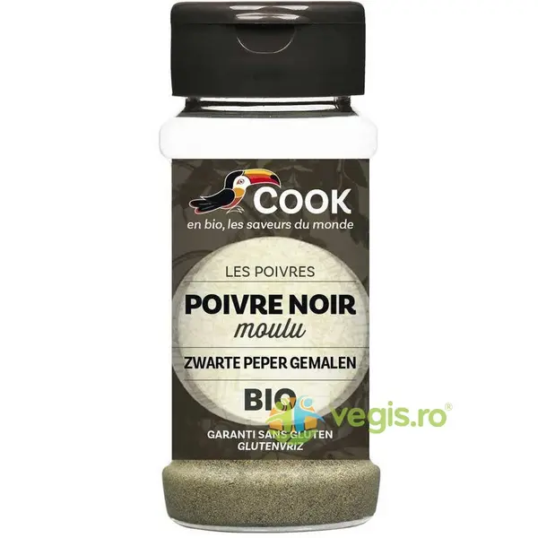 Piper Negru Macinat fara Gluten (Solnita) Ecologic/Bio 45g