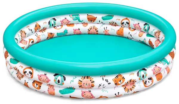 Piscină gonflabilă pentru copii Bestway - Safari/Coral, 122 x 25 cm