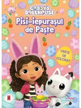 Pisi-iepurasul de Paste. Carte de colorat. Gabby's Dollhouse/***