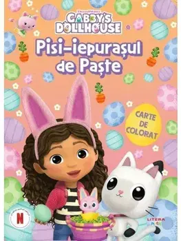 Pisi-iepurasul de Paste. Carte de colorat. Gabby's Dollhouse/***