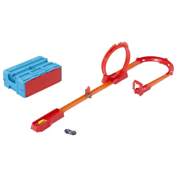 Pista Hot Wheels Track Builder Flame Stunt