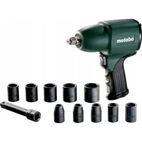 Pistol cu impact, Metabo, 360 Nm, 6.2 bar, Verde/Negru