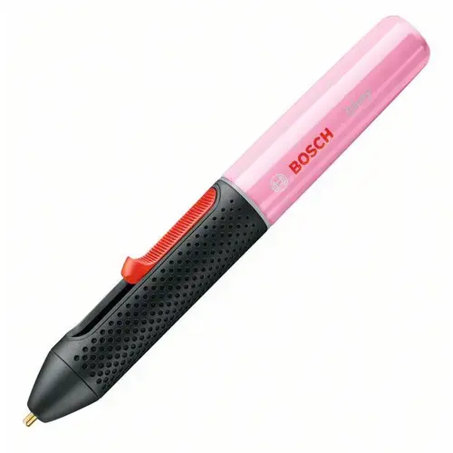 Pistol de lipit electric cu acumulator Bosch GLUEY - cupcake pink, 2.1 Ah, 150°C temperetura lipire, 7 mm diametru bagheta