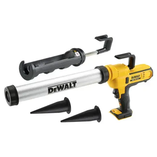 Pistol de silicon Dewalt DCE581N, set cu 2 duze, 18V, 2500N, ergonomic