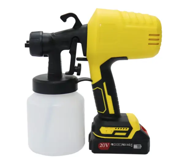 Pistol de Vopsit cu 2 acumulatori 20V 3000 PSI Container 800ml Fara Fir Pulverizare Profesionala