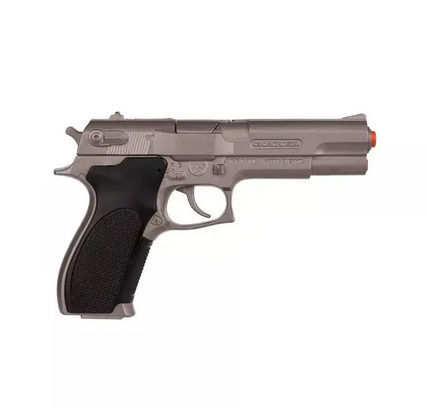 Pistol politie metalic Gonher Sound Matt 8 focuri