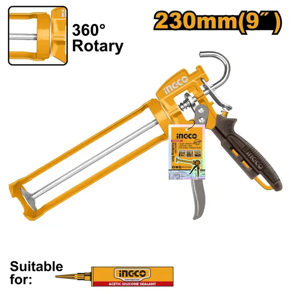 Pistol Silicon Rotativ 9'' INGCO HCG1709