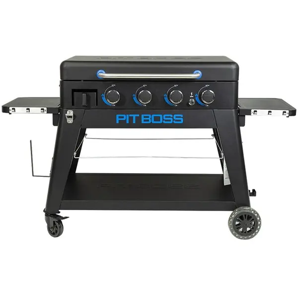 Pit Boss Gratar pe gaz tip plancha cu 4 arzatoare ,Pit Boss Ultimate Plancha 10813, Negru
