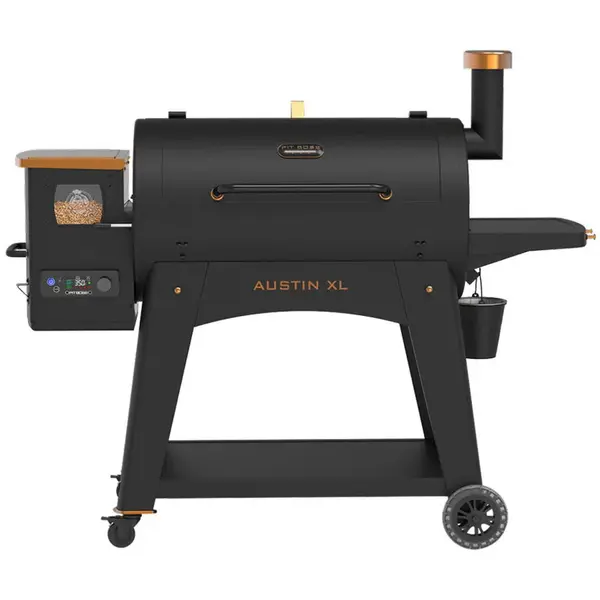 Pit Boss Gratar si afumatoare pe peleti Pit Boss Austin XL 1000 Onyx Edition, 1007 sq in suprafata gatit, 30 lb capacitate peleti, Wi-Fi
