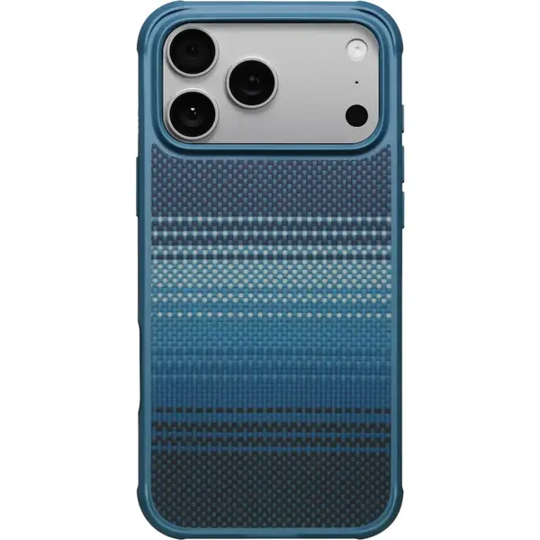 Pitaka Carcasa Pitaka Aramid ProGuard Moonrise compatibila cu iPhone 17 Pro Max, Albastru