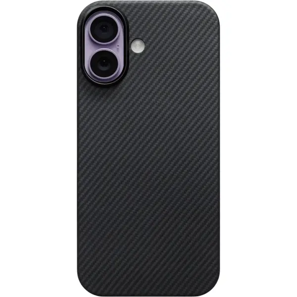 Pitaka Carcasa Pitaka Ultra Slim cu Magnetic Ring compatibila cu iPhone 17, Negru/Gri