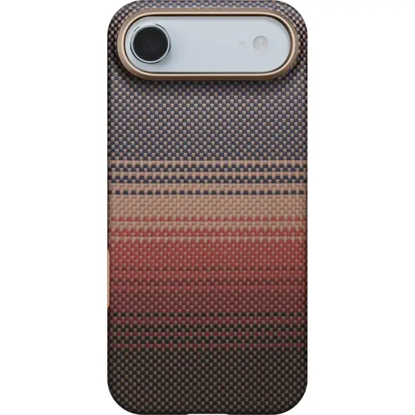 Pitaka Carcasa Pitaka Ultra Slim Sunset cu Magnetic Ring compatibila cu iPhone 17 Air, Portocaliu