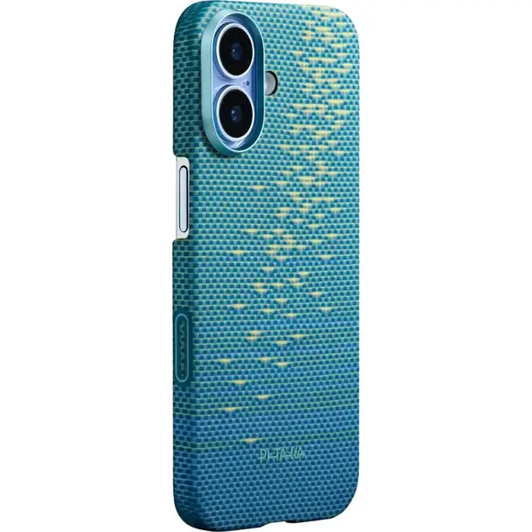 Pitaka Husa Pitaka pentru iPhone 17 Glints of Gold, Ultra-Slim, Albastru