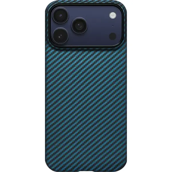 Pitaka Husa Pitaka pentru iPhone 17 Pro, MagEZ 7 Pro, 600D, Ultra-Slim, Negru/Albastru