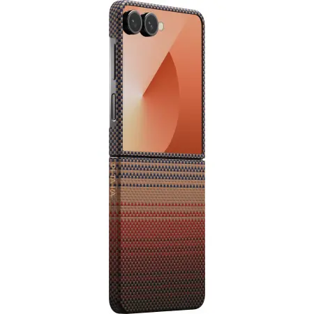 Pitaka Husa Pitaka pentru Samsung Galaxy Z Flip7, MagEZ 7, Ultra-Slim, MagSafe, Sunset