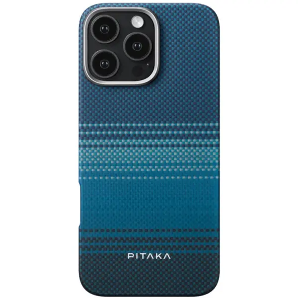 Pitaka Husa Pitaka Tactile Woven Aramida compatibila cu Magsafe iPhone 16 Pro Max, Moonrise